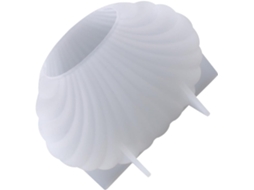 Molde De Silicone Branco Multiuso Em Formato De Concha Para Velas E Sabonetes, Ideal Para Artesanato