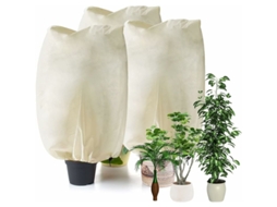 Capa De Inverno Para Plantas 110 X 90 Cm Com Cordão, Proteção Reutilizável, Conjunto De 3 Unidades