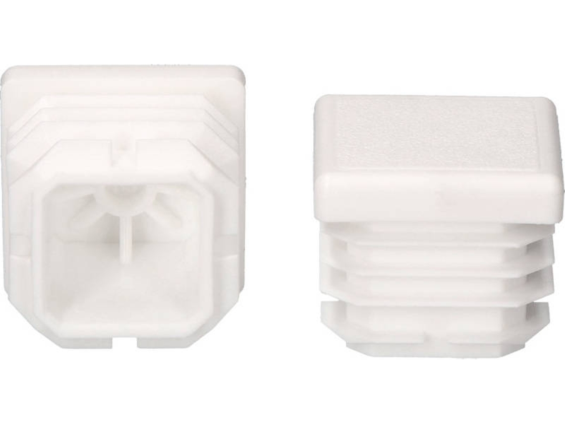 Topo Sistema Interior Quadrada com Aba Dimatel 20X20Mm Branco