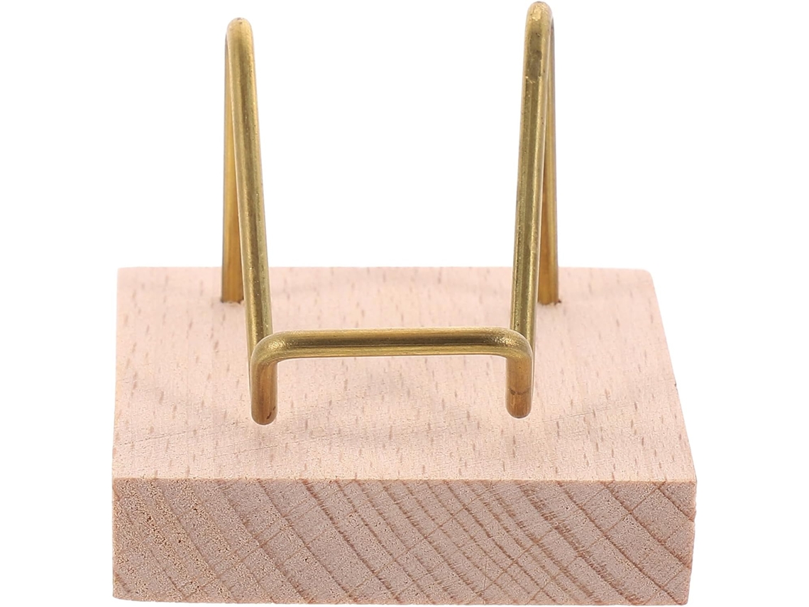 Suporte Metal Minerais Estável Fácil Guardar Ideal Exibir Pedras Decoração Interiores Bege GOKOCO