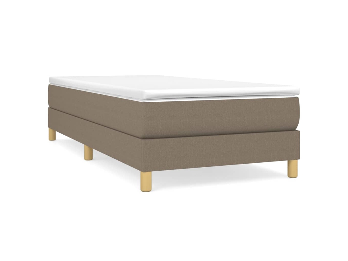 Box Spring Bed Frame, Box Spring Bed Frames Vidaxl Cinzento-acastanhado Tecido (80 X 200 Cm)