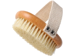 Escova De Banho Com Cerdas Naturais Javali Para Esfoliação E Limpeza Profunda Do Corpo, Escova Macia Para Relaxamento E