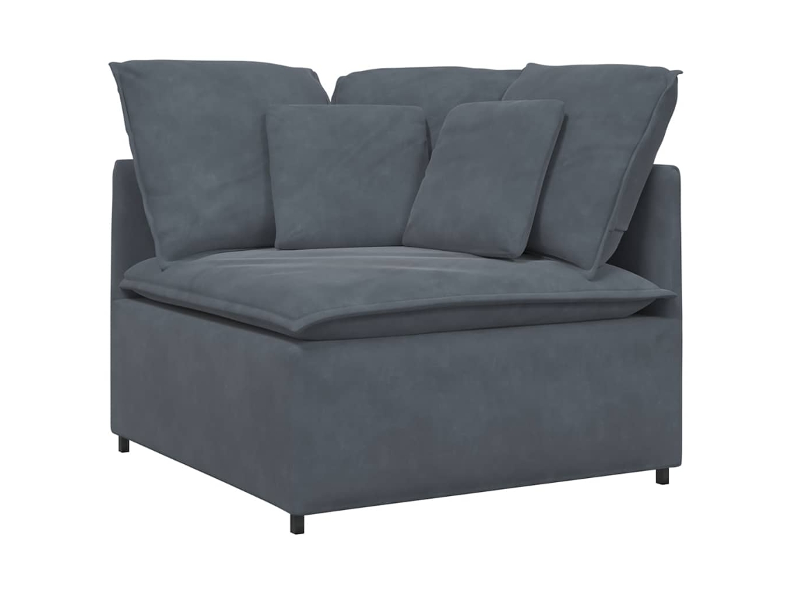 Modular Sofa, Modular Sofas Vidaxl Cinzeto Veludo
