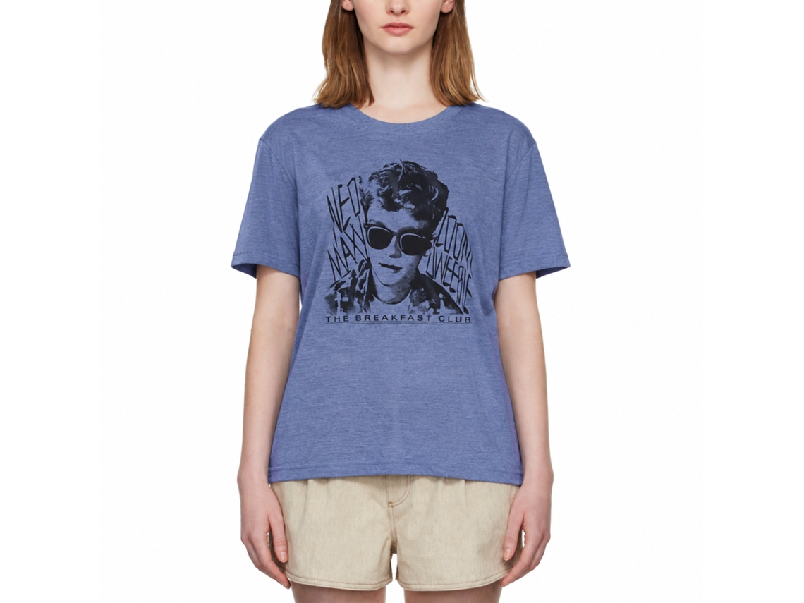 Rockinstone Breakfast Club Movie Dweebie Heather Light Blue Adult T-shirt Size:l