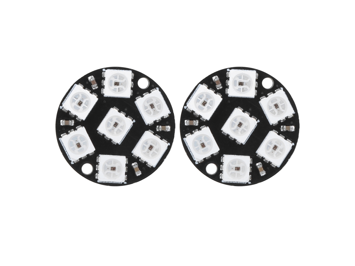 2 peças placa de desenvolvimento led rgb 7 bits cjmcu módulo controlador integrado ws2812 5050 | S/MARCA