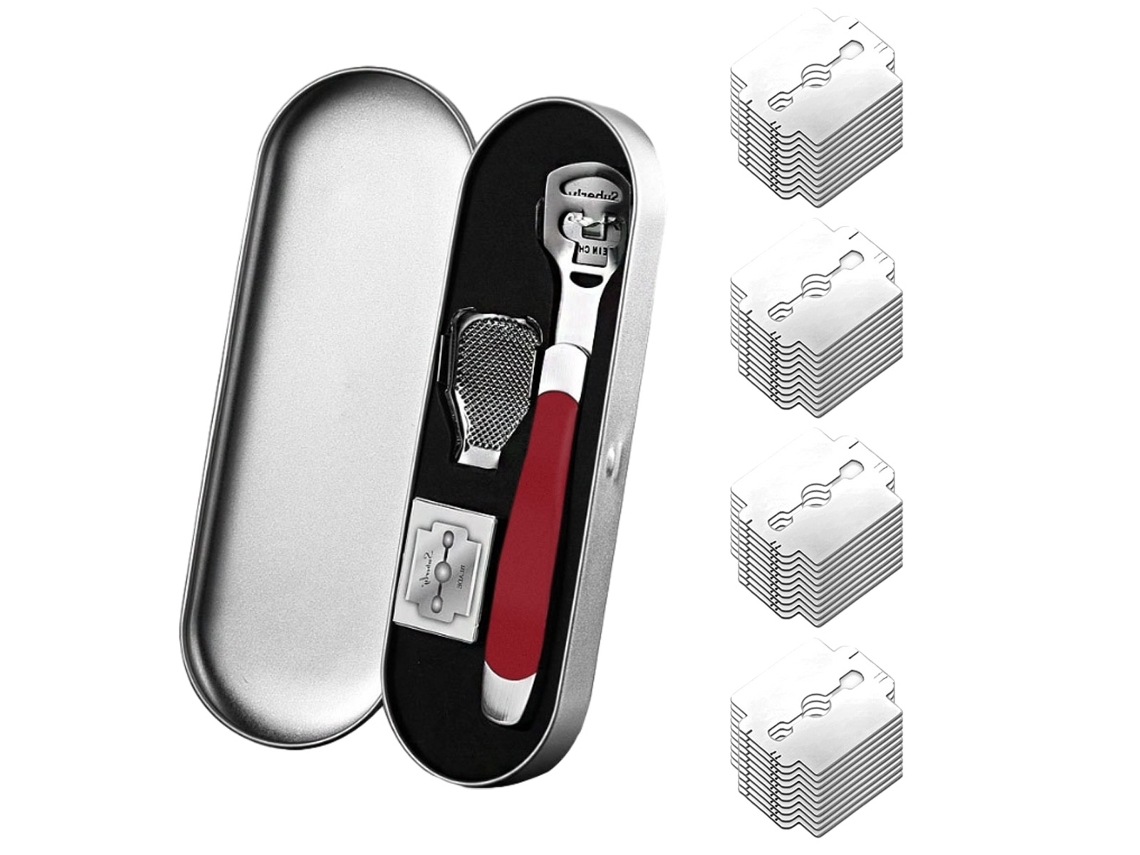Removedor De Casulos Com 40 Lâminas, Cabo Em Plástico Abs, Vermelho