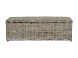 Cofre e Baú Gao OZAIA (Cinzento - Rattan e fibra natural - 130x45x44 cm)