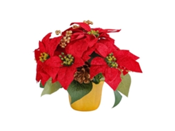 Vaso de Plástico para Plantas com 7 Cabeças, Guirlanda Natal, Decorativo LAXISCREED