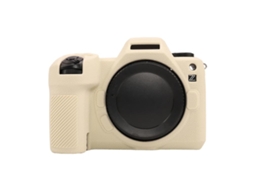 Capa Protetora de Silicone Macio com Textura de Lichia para Nikon Z6iii Branca XIAOMOYU