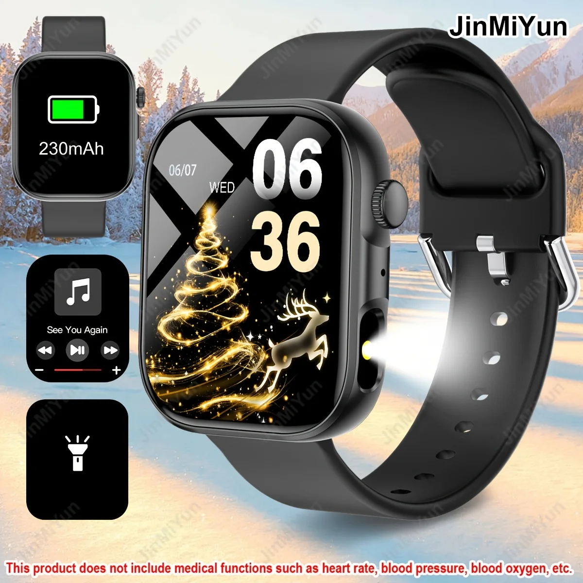 (preto) Smartwatch Multifuncional Android.