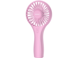 Mini Ventilador Portátil Lalamoli, Velocidade Ajustável, Recarregável Por Usb, Unissexo, Adequado Para Escritório, Uso Interior E Exterior, Rosa