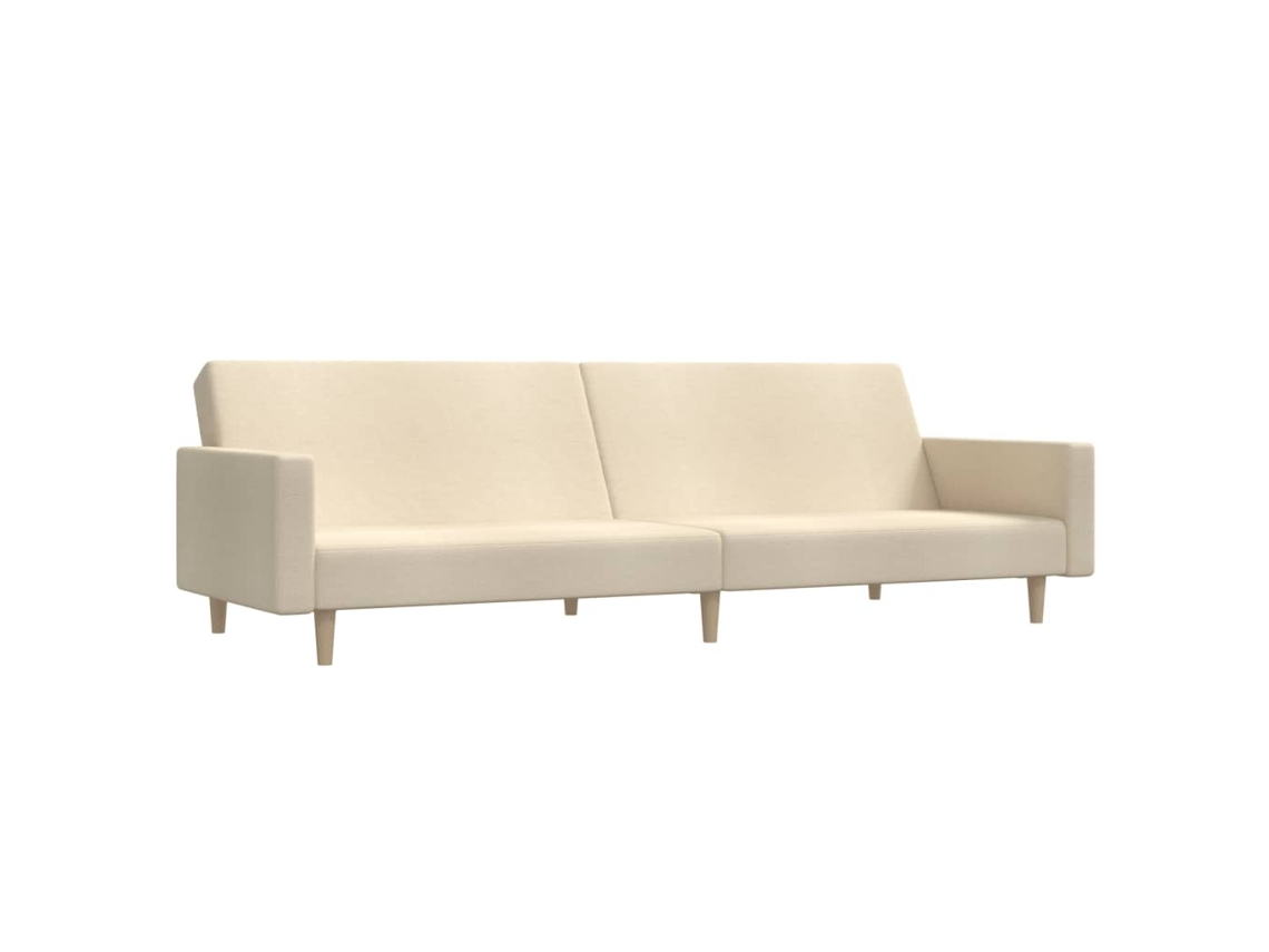 Sofa Bed, Sofa Beds Vidaxl Creme Tecido (n/a)