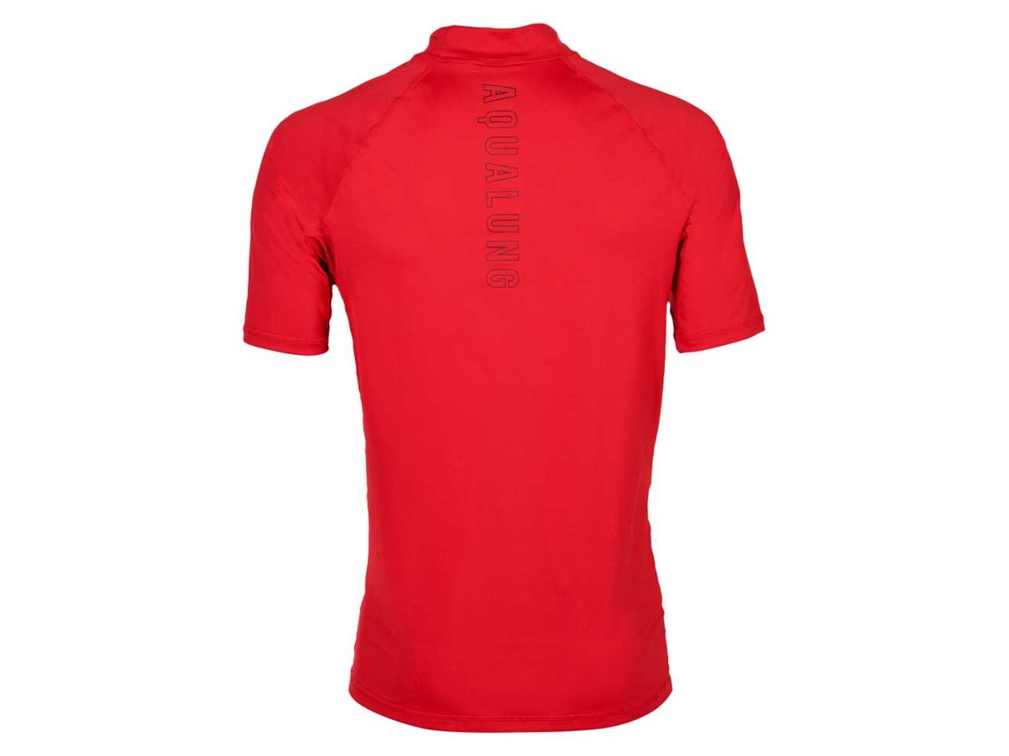 Homem de Manga Curta Rashguard Sf Vermelho Saqualung