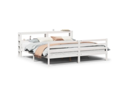 Bed Frame, Bed Frames Vidaxl Marrom Madeira (200 X 200 Cm)