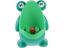 Mictório Portátil para Bebê Menino, em Formato de Sapo de Desenho Animado, Feito de Plástico Pp Verde, CHABERLU