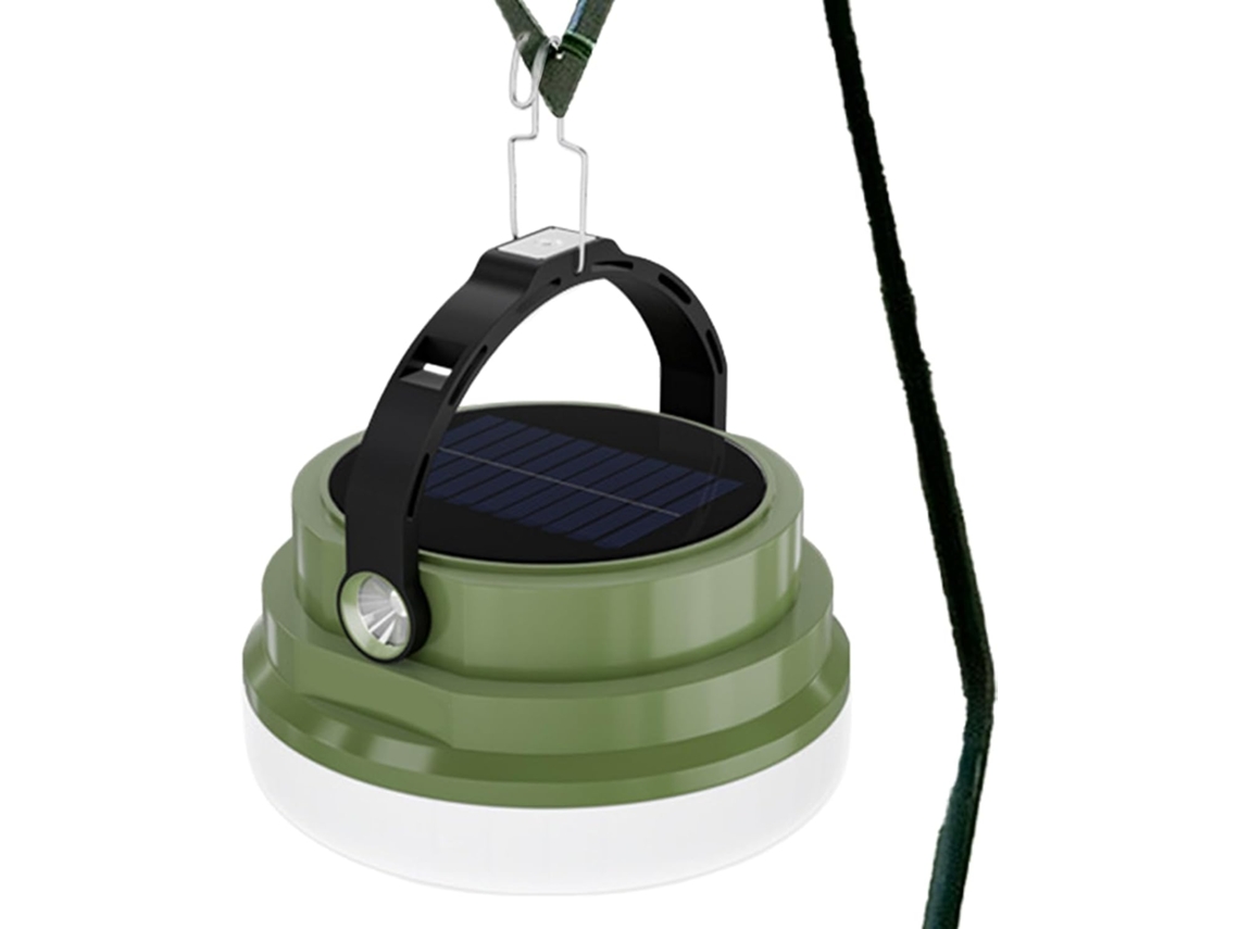 Lâmpada De Acampamento Recarregável | Luz Solar Para Barraca Com Base Magnética, À Prova Dágua Para Gokoco