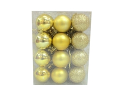 Laxiscreed Pack Com 72 Bolas De Natal Douradas Para Decoração De Árvores E Festas