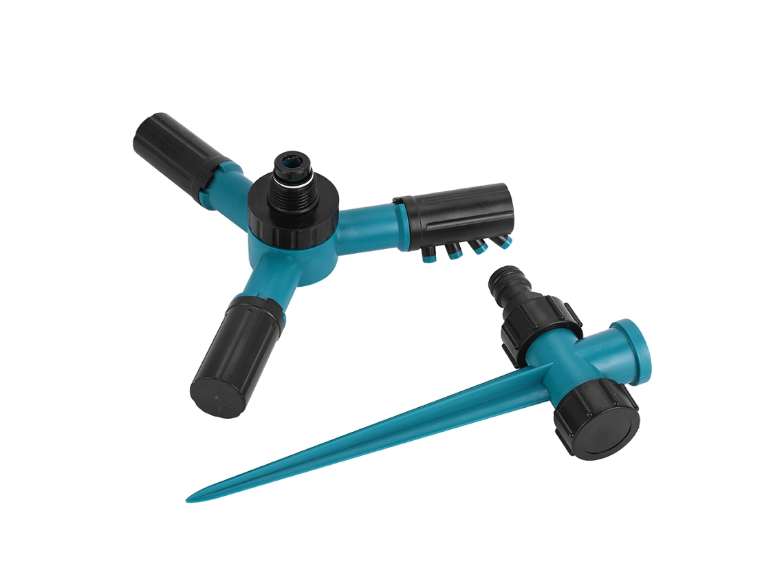 Aspersor Rotativo 360 Jardim 3 Braços Ajustáveis