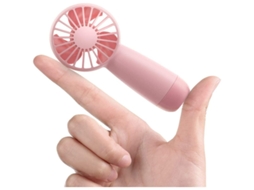 Mini Ventilador Portátil, Ventilador de Bolso Pessoal Com Bateria Recarregável De 3000mah, 5 10 Horas de Tempo de Funcionamento Yizhood (rosa)