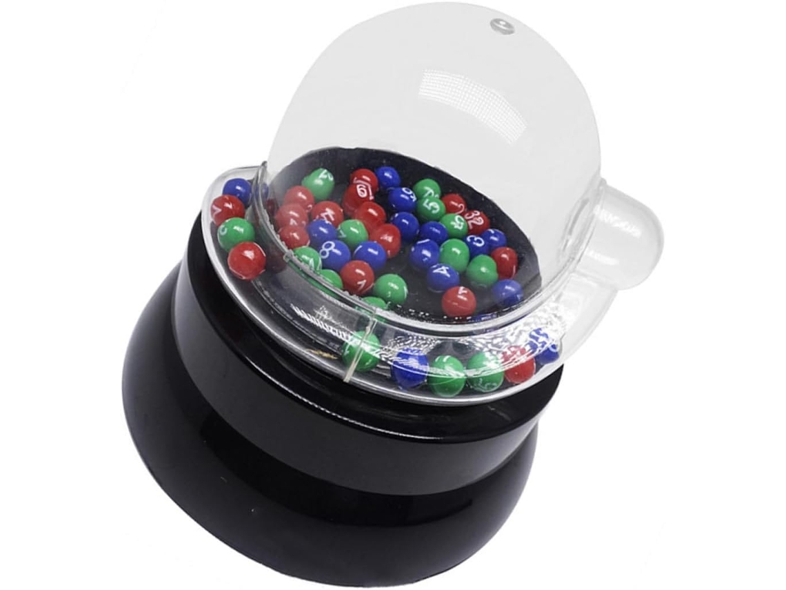 Máquina De Sorteio De Jackpot Elétrica Portátil E Transparente
