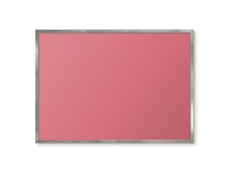 Quadro de parede magnético rosa energético para escritório Espelharte (70x50 cm)