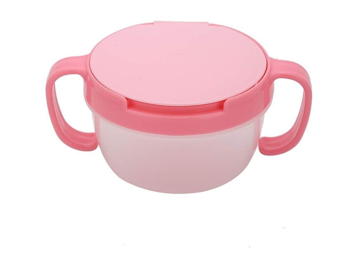 Taça Para Bebê Anti-derrame Com Alça Dupla Recipiente De Comida Mantém Quente E Frio