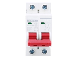 6 Peças Interruptor de Circuito Mini Dz47 63 2p 32a
