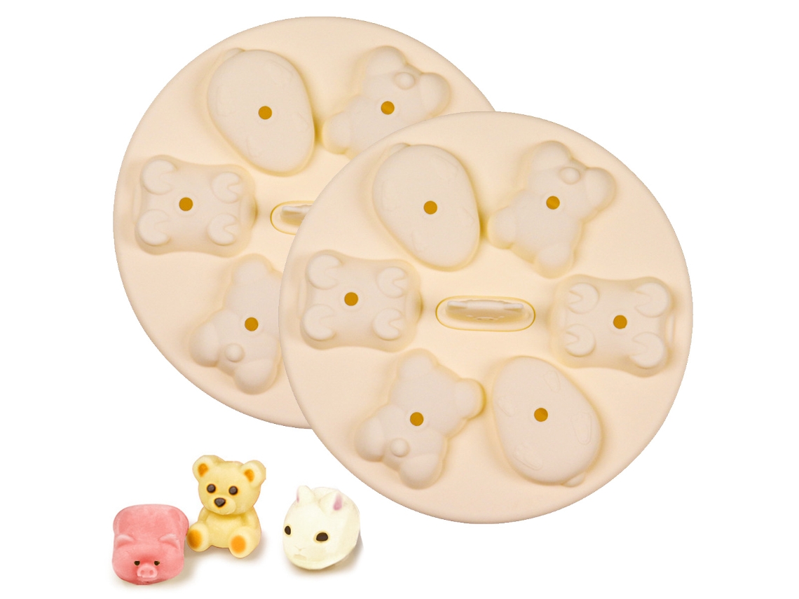Moldes de Silicone para Bolo 2 Peças 12 Cavidades Moldes de Desenho Animado para Alimentos Reutilizáveis para Pudim Gelatina Biscoitos e Gelo NEVEANCE