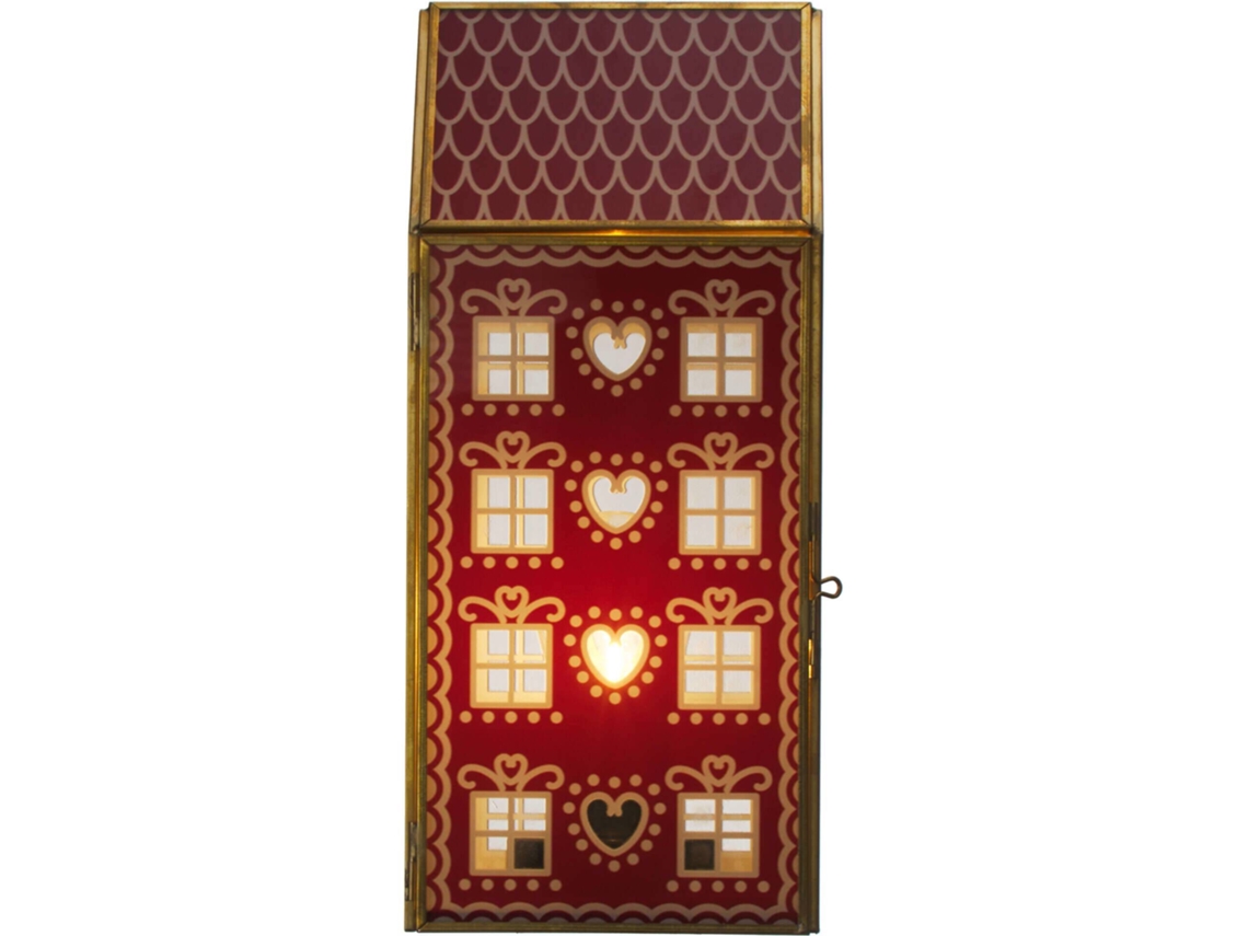 Casa Vidro 22cm Com Luz Kasa