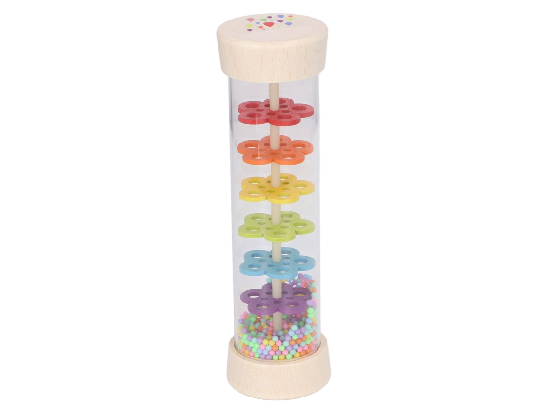 Bastão De Chuva Madeira Rainmaker Brinquedo Educação Musical Coordenação Olho-mão 19cm