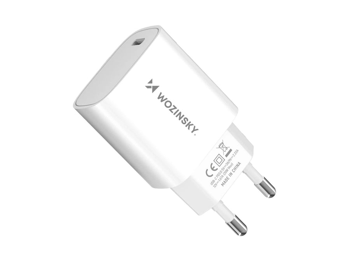 Carregador de Parede WOZINSKY Wgwccw 20w Usb c Branco
