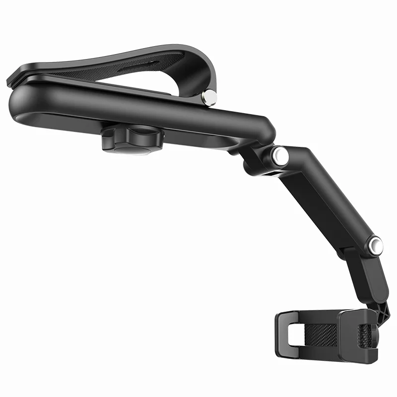 Suporte De Celular Para Visor Solar De Carro, Multifuncional Rotativo 360°, Compatível Com Iphone, Samsung E Android, Cinza