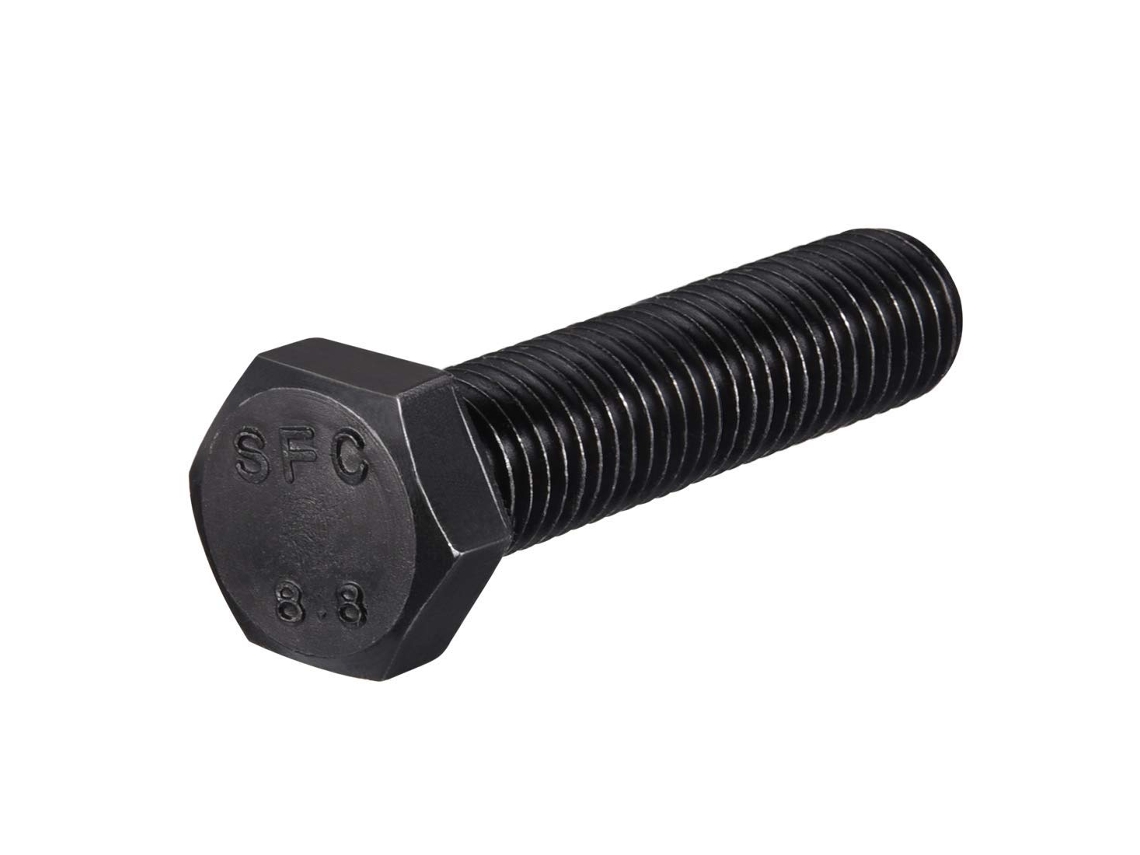 Parafusos De Fixação Com Cabeça Sextavada M14 X 55 Mm, Aço Carbono