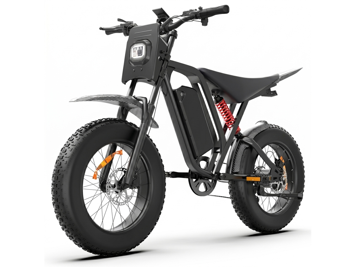 Bicicleta Elétrica Todo-o-terreno Bluvall R700, Bateria De 52v 25ah, Suspensão Total.