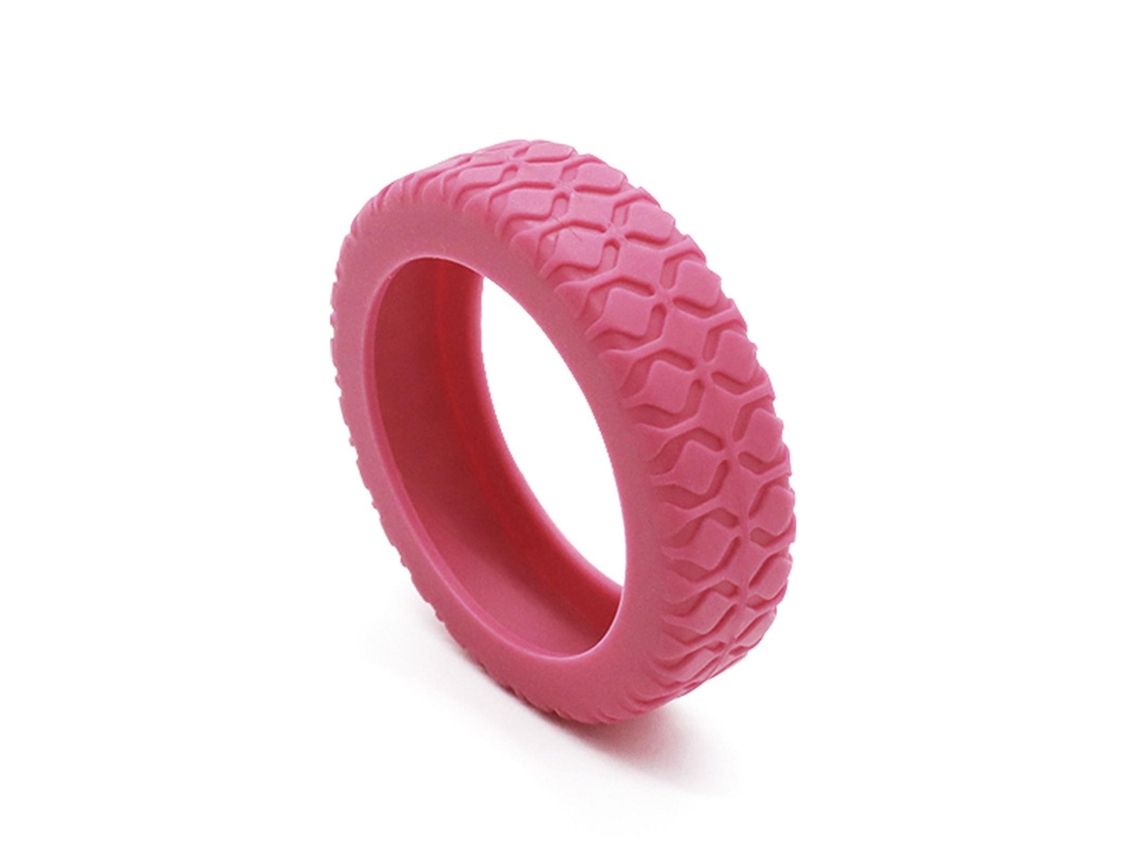 Capas de silicone para rodas de mala, amarelo, pacote com 8 BRILVIBERA