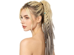 Extensões De Cabelo Trançado, Dreadlocks Feitos À Mão, 4 Mechas