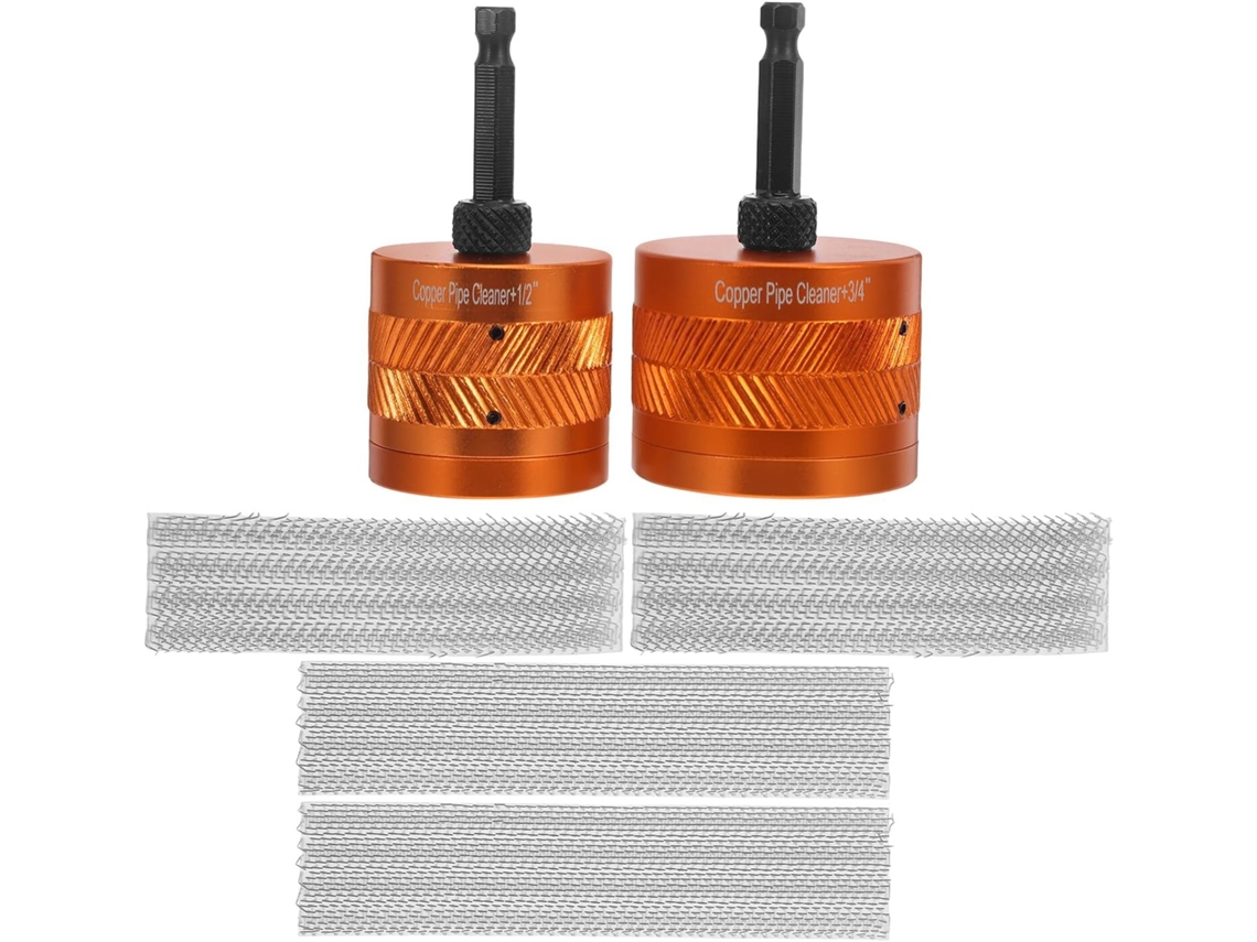 Escova De Limpeza Para Tubos Cobre Valiclud Furadeira, 1 Conjunto De 2