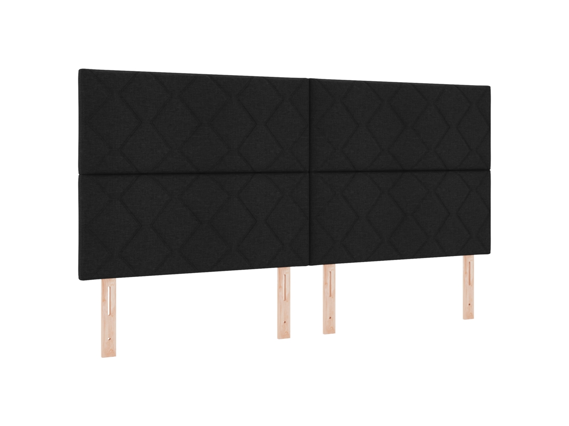 Conjunto 1 Cabeceira Estofada Vidaxl Cinzento-claro Tecido (200 Cm)