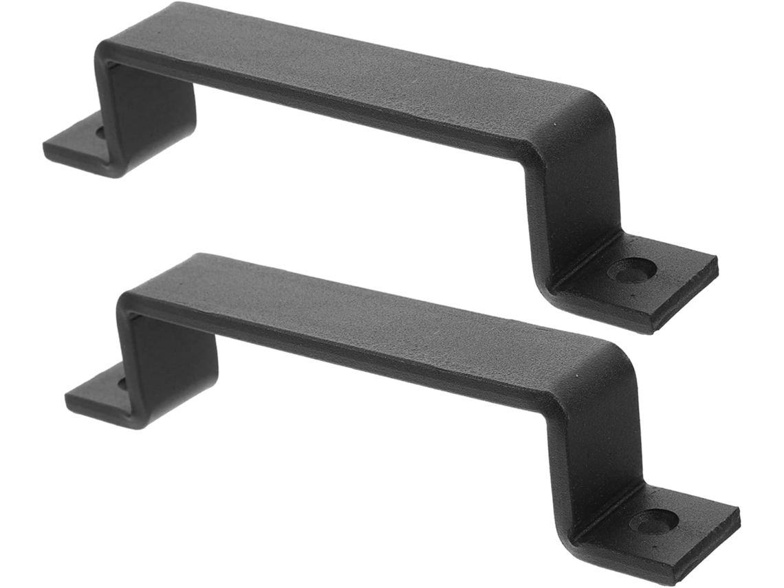 Puxador Robusto Preto Para Porta De Correr, Estilo Antigo, Em Metal, Ideal Para Portas De Celeiro, Armários E Closets