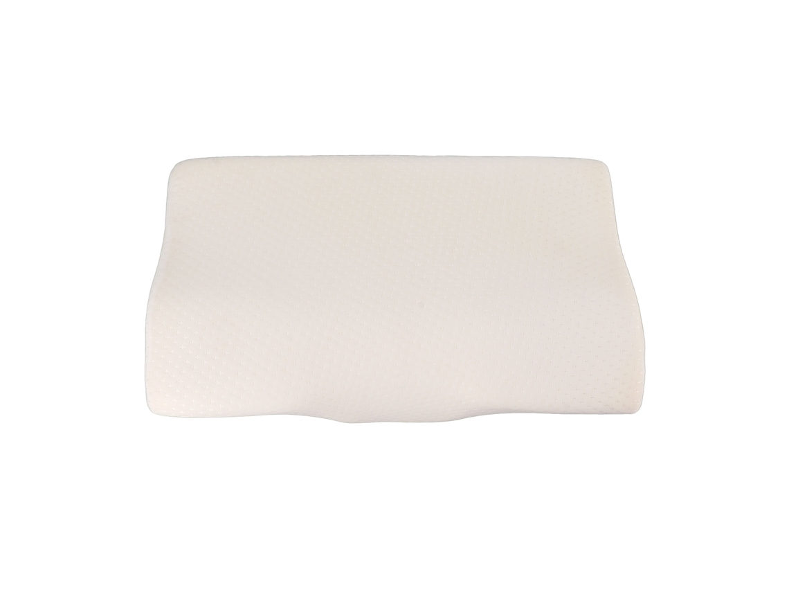 Travesseiro cervical de espuma de memória, retorno lento, respirável, branco S/MARCA