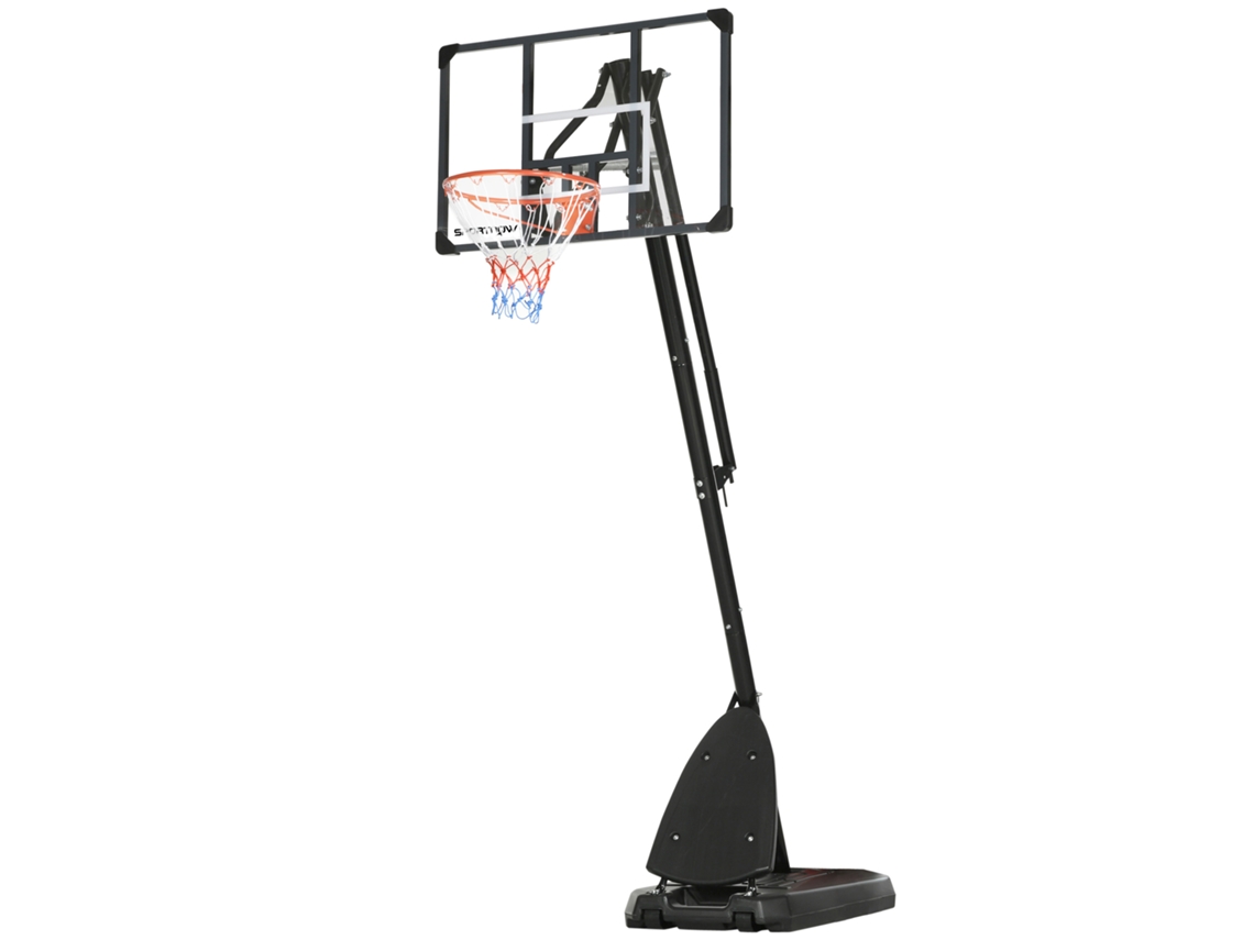 Cesto Basquete Ajustável S/MARCA (preto, exterior, 236 293 Cm, base preenchível, rodas)