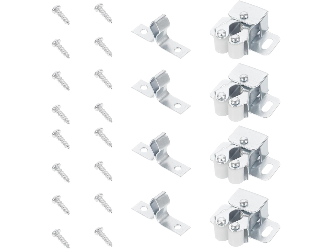 Conjunto De 35 Peças Trava Dupla Esfera Com Mola Portas Armários Cozinha E Closets