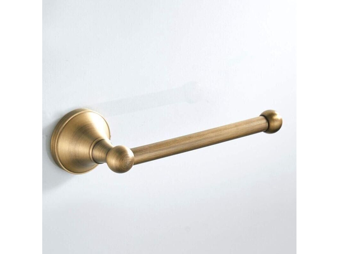 Porta papel Higiênico Antigo em Latão, Suporte de Parede para Cozinha e Banheiro, Bronze Escovado AQUAFORGE