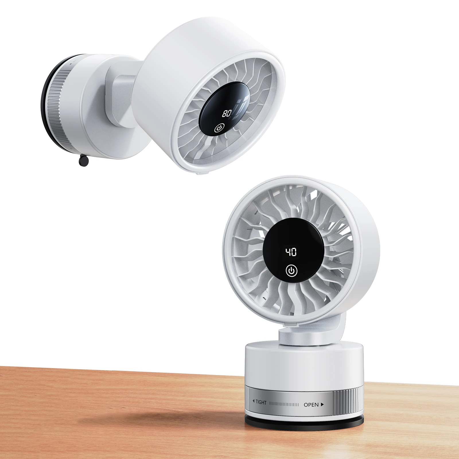Ventilador portátil MDUG de mão, 100 velocidades, recarregável, compacto