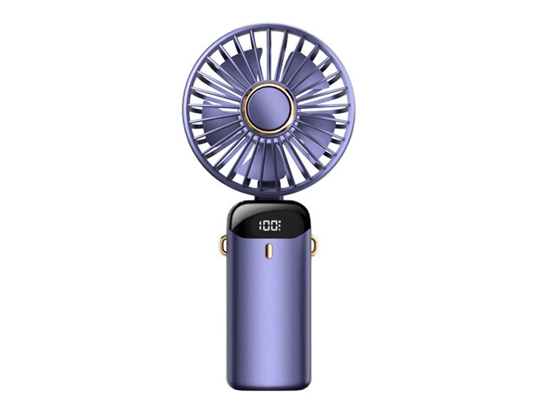 Miniventilador De Mão 90° 5 Velocidades (roxo)