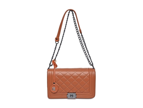 Mala De Ombro De Mulher Anna Luchini Cognac Castanho