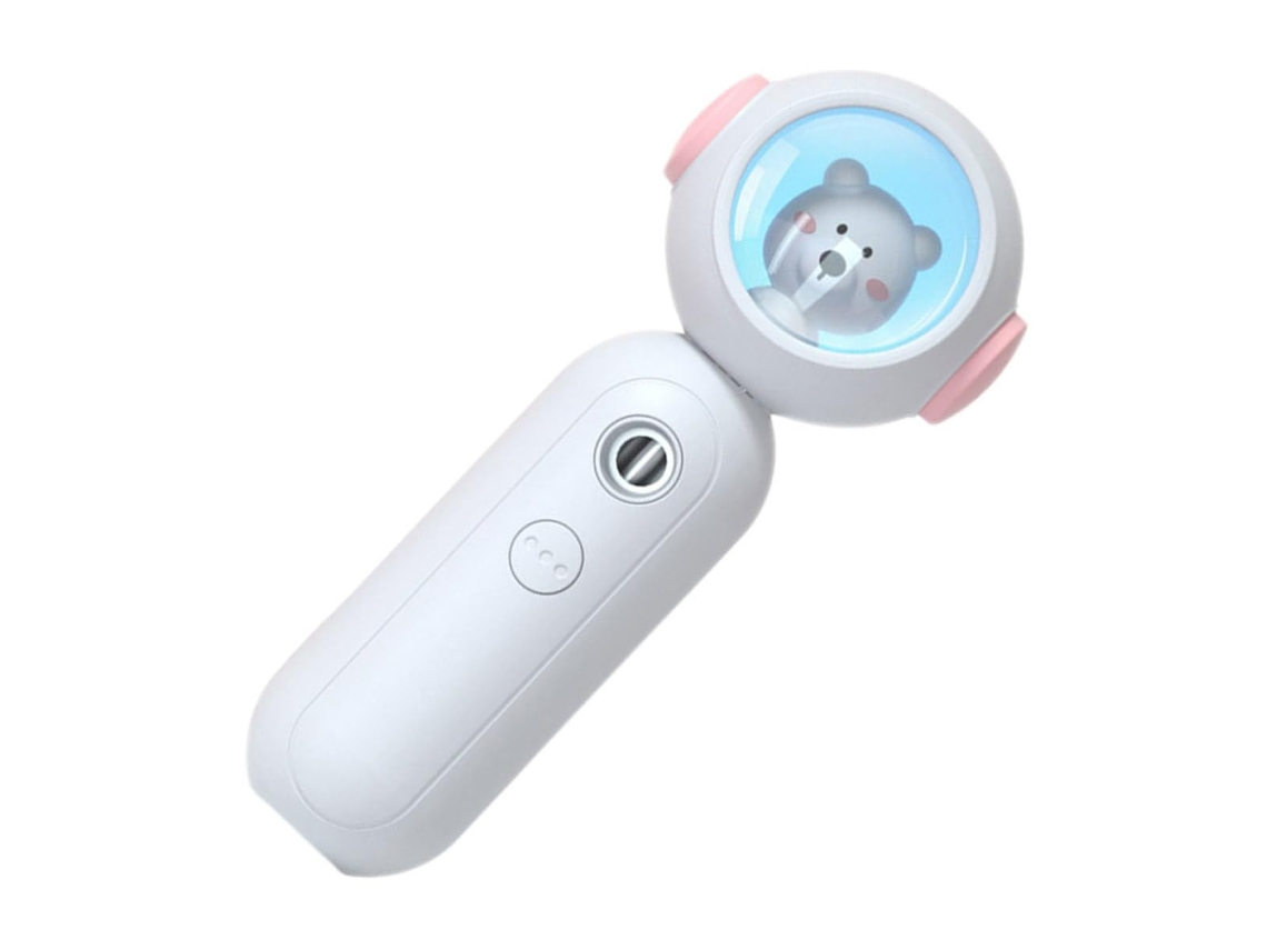 Umidificador Portátil Para A Pele Com Nano Névoa, Pequeno De Em Abs Branco Design Simples E Compacto
