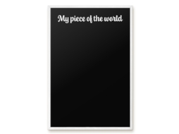 Magnetic Board For Wall My Piece Of The World For The Bedroom Espelharte (40x60 Cm)