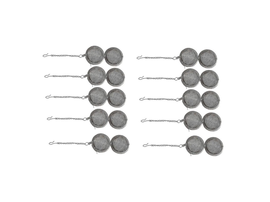 Conjunto De 6 Infusores De Chá De Malha De 5 Cm (2 Polegadas) Compatíveis Com Chá.