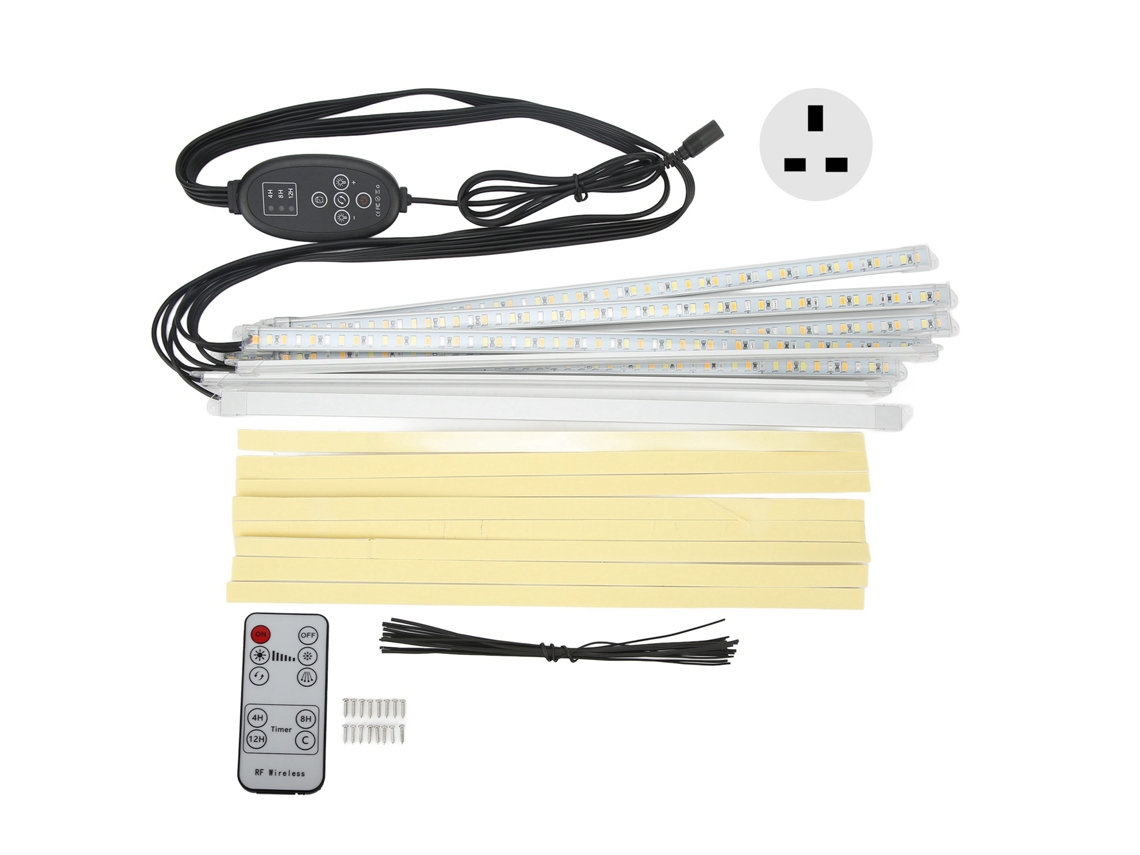 Lâmpada de crescimento vegetal led full spectrum com timer e ajuste de brilho para plantas interiores S/MARCA